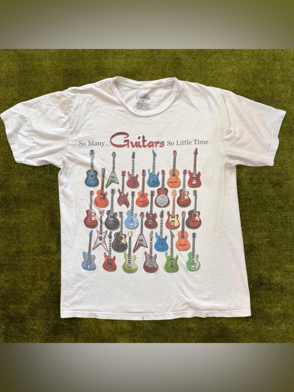 Vintage y2k Rockstar Guitar Tee